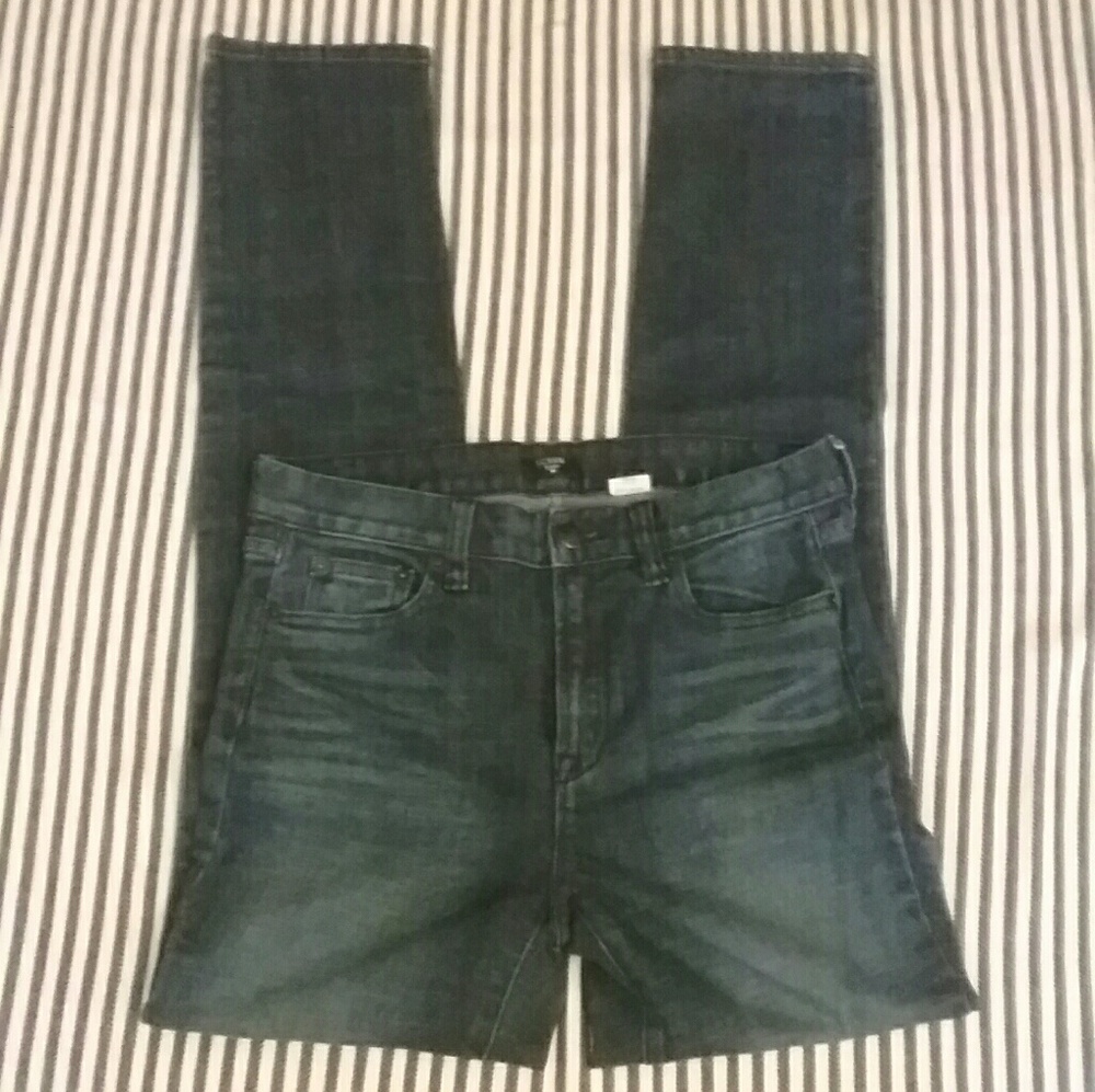 J. Crew High-waisted Dark Wash Stretch Jeans Sz 27